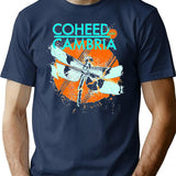 Coheed And Cambria Dragonfly T-Shirt - Retro Graphic Tee for Men & Women - Navy