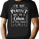 Cohen Family Reunion Surname Last Name Proud Family Personalized Gift T-Shirt - Black