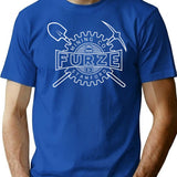 Colin Furze Merch Mining T-Shirt - Retro Graphic Tee for Men & Women - Blue