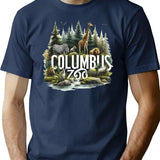 Columbus Zoo T-Shirt - Retro Graphic Tee for Men & Women - Navy