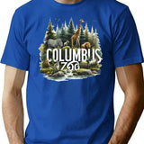 Columbus Zoo T-Shirt - Retro Graphic Tee for Men & Women - Blue