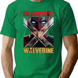 Comedic Deeaddpoolwolverine Bootleg Graphic T-Shirt - Green
