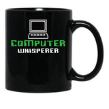 Computer Whisperer Computer Programmer Computer Repair Black Coffee Mug, Gift Coffee Mug - Black