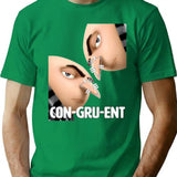 Congruent T-Shirt - Retro Graphic Tee for Men & Women - Green