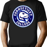 Connecticut College T-Shirt - Retro Graphic Tee for Men & Women - Black