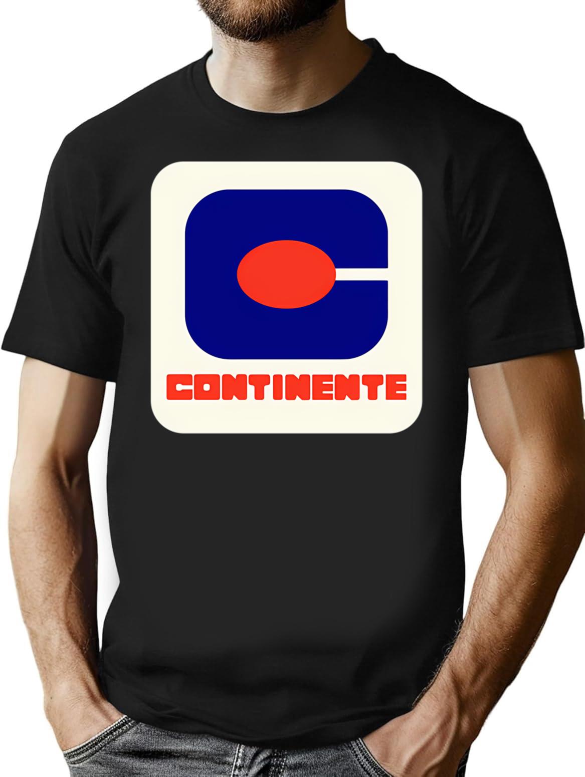 Continente Supermarket T-Shirt - Retro Graphic Tee for Men & Women - Black