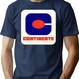 Continente Supermarket T-Shirt - Retro Graphic Tee for Men & Women - Navy