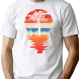 Cool Arborist Retro Vintage Sunset Style T-Shirt - White
