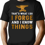 Cool Blacksmithing Vintage Blacksmith Motivational T-Shirt - Retro Graphic Casual Tee - Black