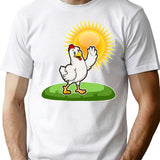 Cool Chicken In The Summer Sun T-Shirt - White