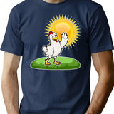 Cool Chicken In The Summer Sun T-Shirt - Navy