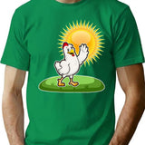 Cool Chicken In The Summer Sun T-Shirt - Green