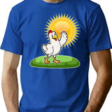 Cool Chicken In The Summer Sun T-Shirt - Blue