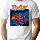 Cool Edguy Band Rocket Ride T-Shirt - Retro Graphic Tee for Men & Women - White