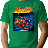Cool Edguy Band Rocket Ride T-Shirt - Retro Graphic Tee for Men & Women - Green
