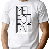 Cool Melbourne Australia Souvenir Typography Traveler Gift T-Shirt - White