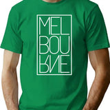 Cool Melbourne Upside Down Australia Souvenir Typography Traveler Gift T-Shirt - Green