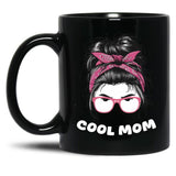 Cool Mom (4) Black Coffee Mug, Gift Coffee Mug