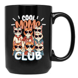 Cool Moms Club - Cats Black Coffee Mug, Gift Coffee Mug - Black
