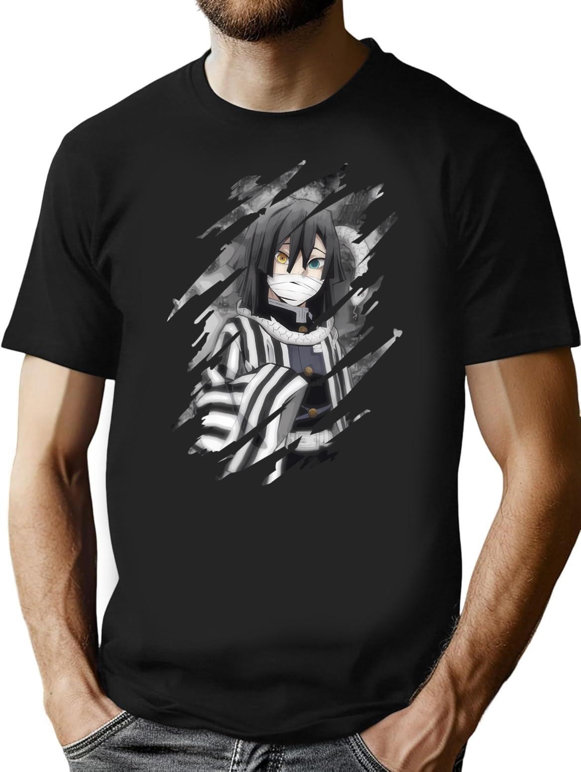 Cool Obanai T-Shirt - Retro Graphic Tee for Men & Women - Black