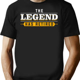Cool Retired Art For Men Dad Grandpa Retiring Retirement T-Shirt - Black