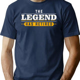Cool Retired Art For Men Dad Grandpa Retiring Retirement T-Shirt - Navy