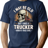 Cool Skull Funny Sayings Trucker T-Shirt - Sarcastic Humor Graphic Tee - Navy