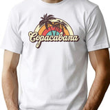 Copacabana Beach Trip T-Shirt - Retro Graphic Tee for Men & Women - White