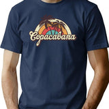 Copacabana Beach Trip T-Shirt - Retro Graphic Tee for Men & Women - Navy