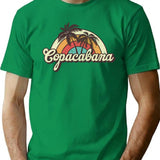 Copacabana Beach Trip T-Shirt - Retro Graphic Tee for Men & Women - Green