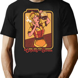 Coping With Stress T-Shirt - Retro Graphic Tee for Men & Women - Black
