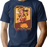 Coping With Stress T-Shirt - Retro Graphic Tee for Men & Women - Navy