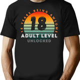 Copy Of 18 Birthday T-Shirt - Funny Birthday Gift Tee - Black