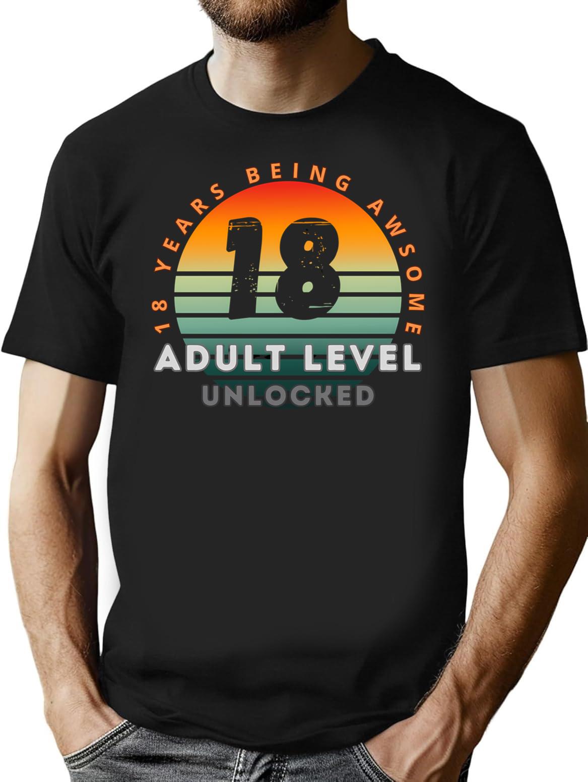Copy Of 18 Birthday T-Shirt - Funny Birthday Gift Tee - Black