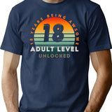 Copy Of 18 Birthday T-Shirt - Funny Birthday Gift Tee - Navy