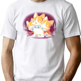 Corgi Cerberus T-Shirt - Retro Graphic Tee for Men & Women - White