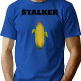 Corn Stalk T-Shirt - Retro Graphic Tee for Men & Women - Blue
