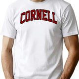 Cornell T-Shirt - Retro Graphic Tee for Men & Women - White