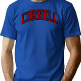 Cornell T-Shirt - Retro Graphic Tee for Men & Women - Blue