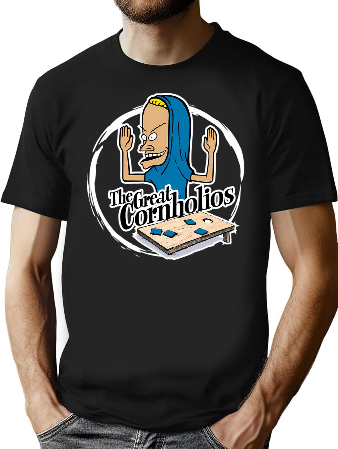 Cornholio Beavi.and Buttheads - T-Shirt - Retro Graphic Tee for Men & Women - Black