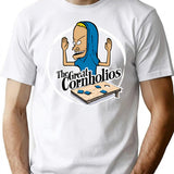 Cornholio Beavi.and Buttheads - T-Shirt - Retro Graphic Tee for Men & Women - White