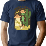 Cosmic Cowboy T-Shirt - Retro Graphic Tee for Men & Women - Navy