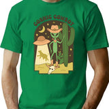 Cosmic Cowboy T-Shirt - Retro Graphic Tee for Men & Women - Green