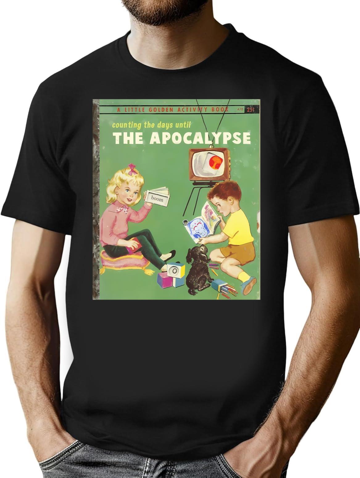 Counting Days T-Shirt - Retro Graphic Tee for Men & Women - Black