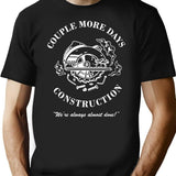 Couple More Days Construction We're Always Almost Done Funny Premium Heavyweight Cotton T-Shirt - Black