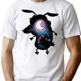 Courage The Cowardly Dog Dark Courage The Cowardly Dog T-Shirt - White