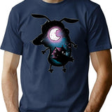 Courage The Cowardly Dog Dark Courage The Cowardly Dog T-Shirt - Navy
