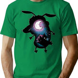 Courage The Cowardly Dog Dark Courage The Cowardly Dog T-Shirt - Green
