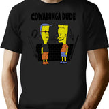 Cowabunga Dude Bootleg Graphic T-Shirt - Black
