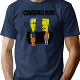 Cowabunga Dude Bootleg Graphic T-Shirt - Navy